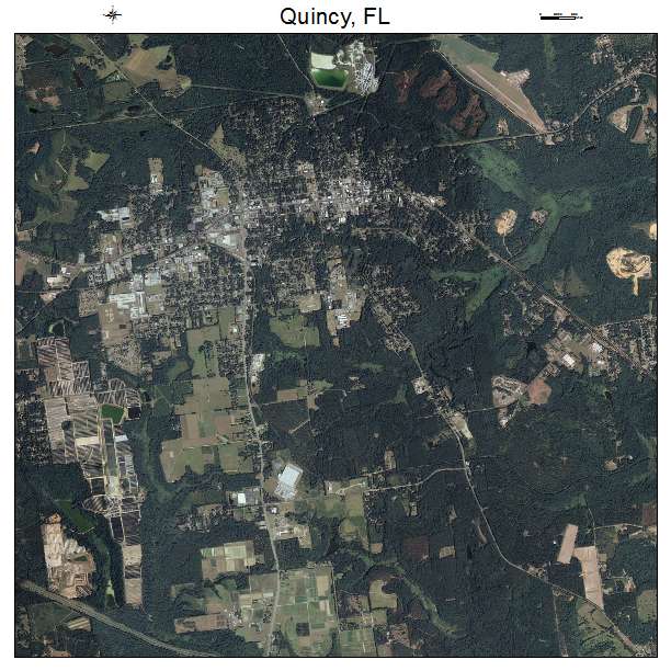Quincy, FL air photo map