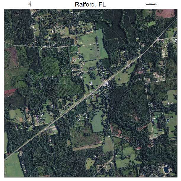 Raiford, FL air photo map