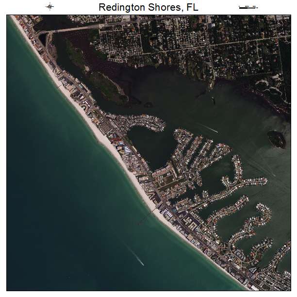 Redington Shores, FL air photo map