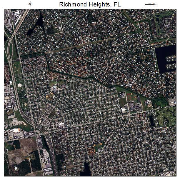Richmond Heights, FL air photo map