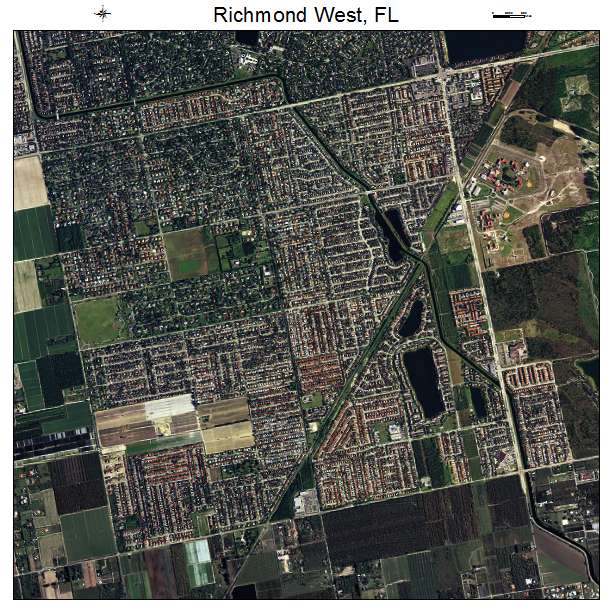 Richmond West, FL air photo map