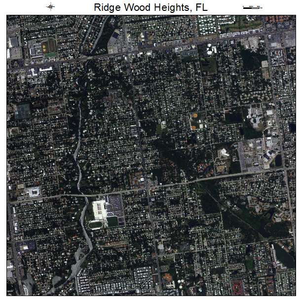 Ridge Wood Heights, FL air photo map