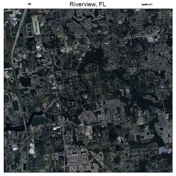 Riverview, FL air photo map