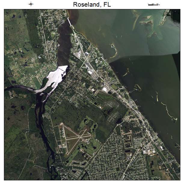 Roseland, FL air photo map