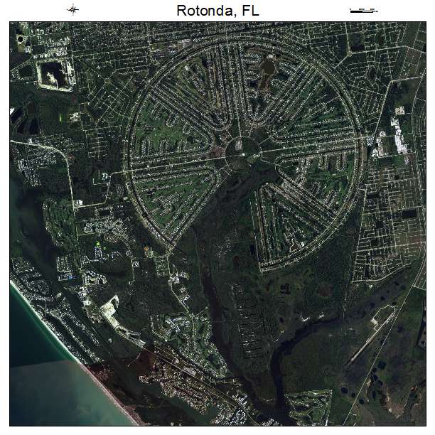 Rotonda, FL air photo map