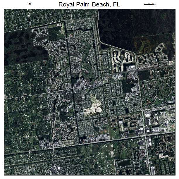 Royal Palm Beach, FL air photo map