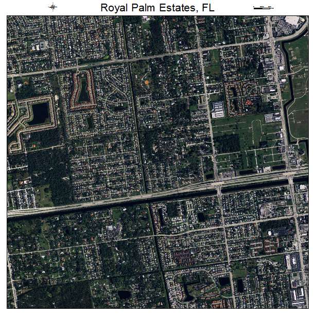 Royal Palm Estates, FL air photo map