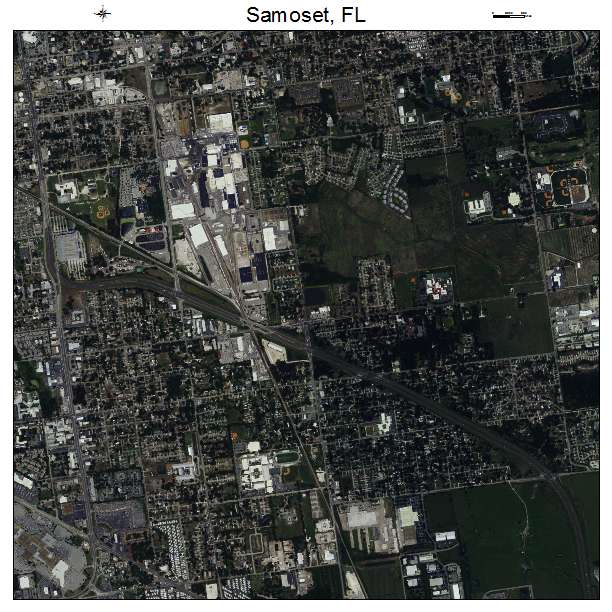 Samoset, FL air photo map