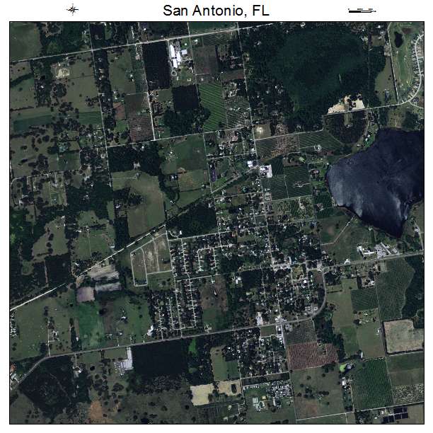 San Antonio, FL air photo map