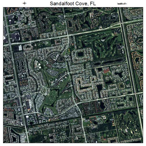 Sandalfoot Cove, FL air photo map