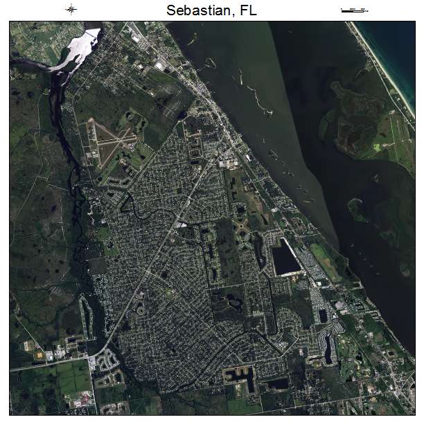 Sebastian, FL air photo map