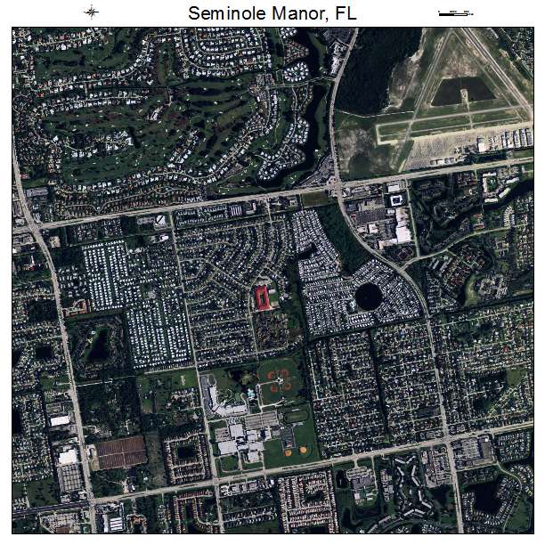 Seminole Manor, FL air photo map
