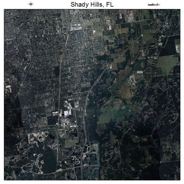Shady Hills, FL air photo map