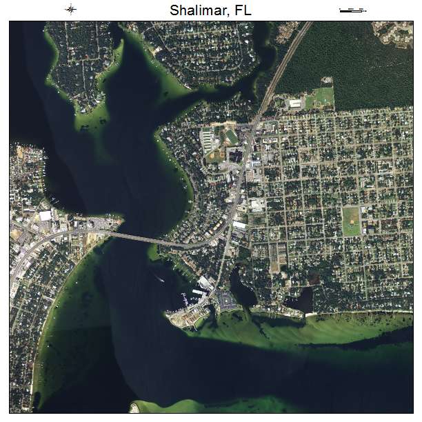 Shalimar, FL air photo map