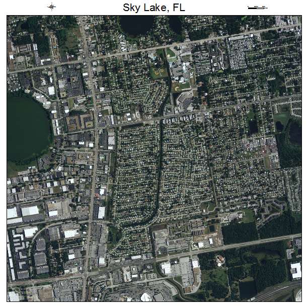 Sky Lake, FL air photo map