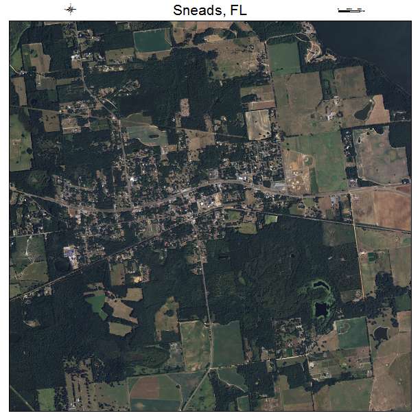 Sneads, FL air photo map