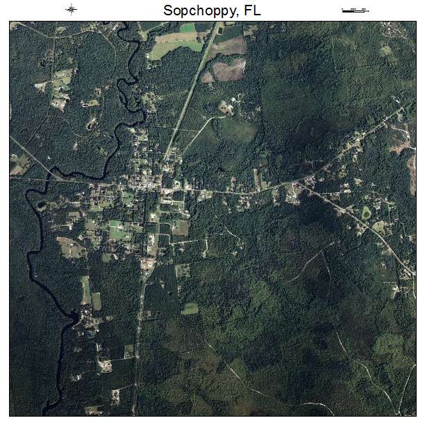 Sopchoppy, FL air photo map