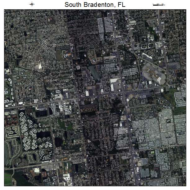 South Bradenton, FL air photo map