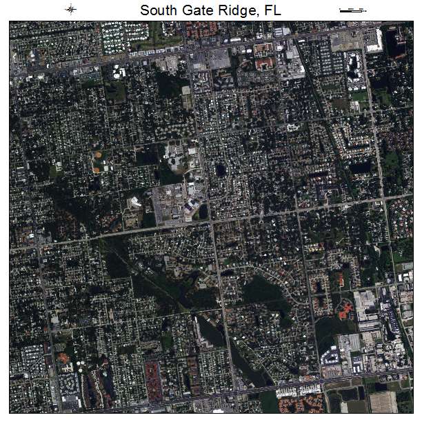 South Gate Ridge, FL air photo map