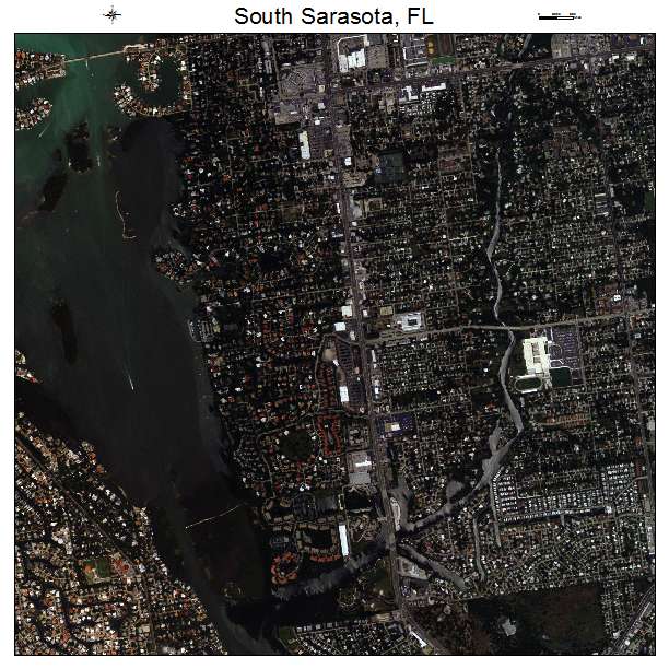 South Sarasota, FL air photo map