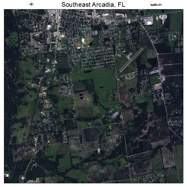 Southeast Arcadia, FL air photo map