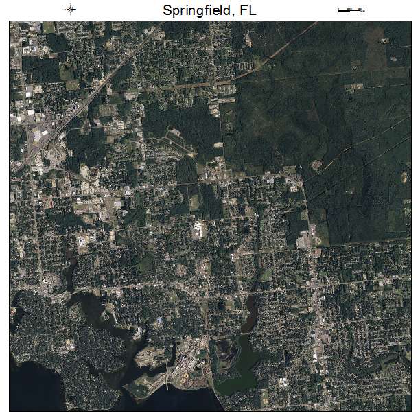 Springfield, FL air photo map