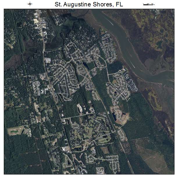 St Augustine Shores, FL air photo map