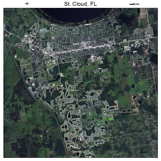 St Cloud, FL air photo map