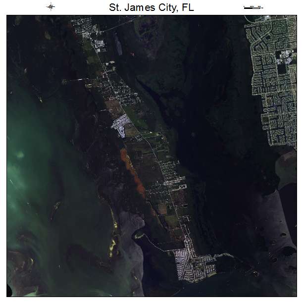 St James City, FL air photo map