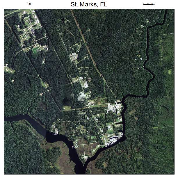 St Marks, FL air photo map