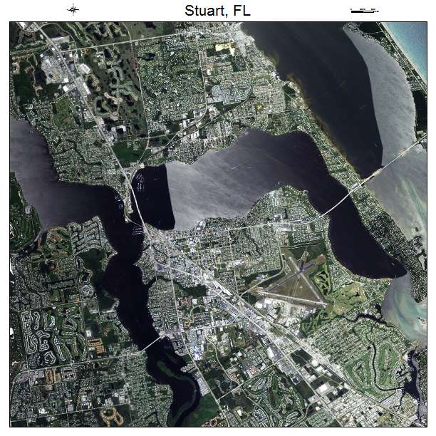 Stuart, FL air photo map