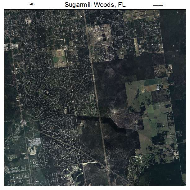 Sugarmill Woods, FL air photo map