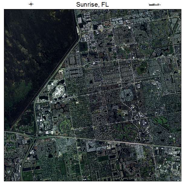 Sunrise, FL air photo map