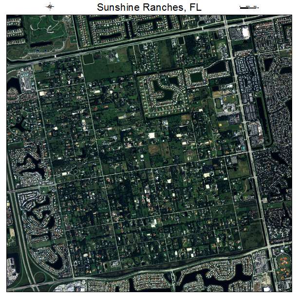 Sunshine Ranches, FL air photo map
