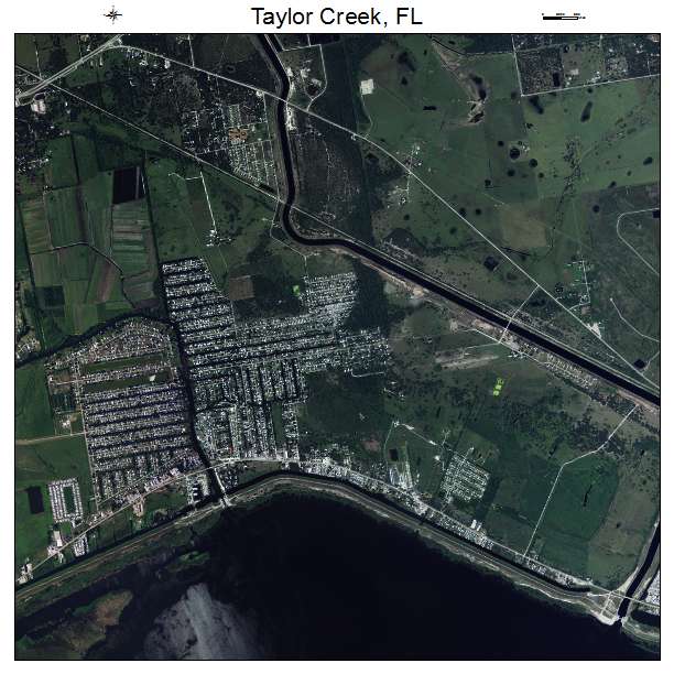 Taylor Creek, FL air photo map