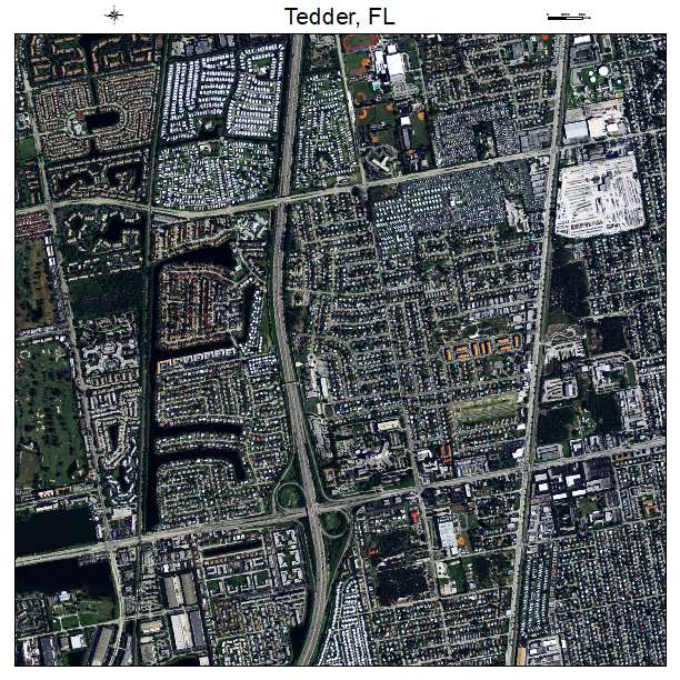 Tedder, FL air photo map