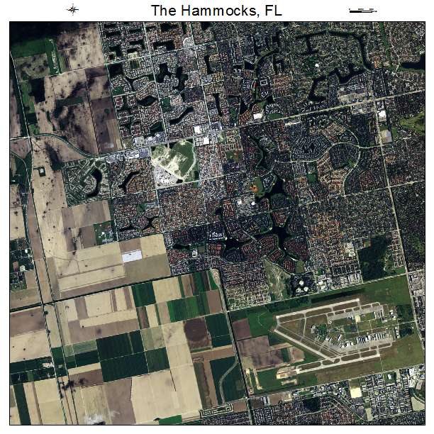 The Hammocks, FL air photo map