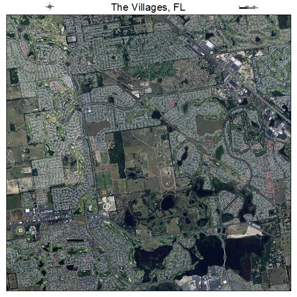 The Villages, FL air photo map