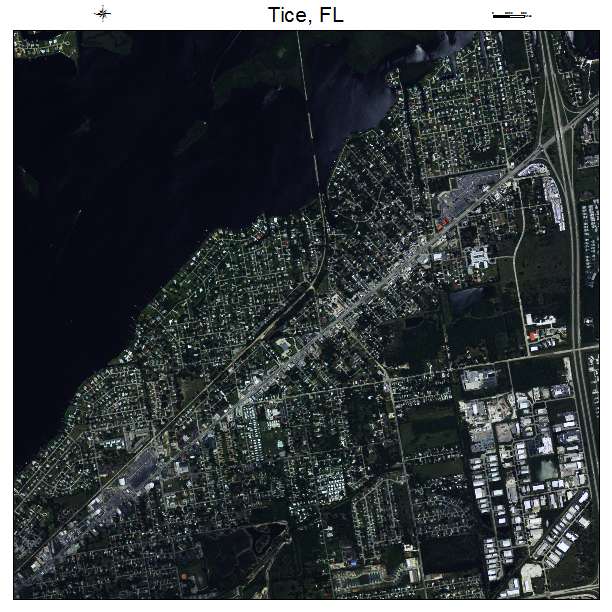 Tice, FL air photo map