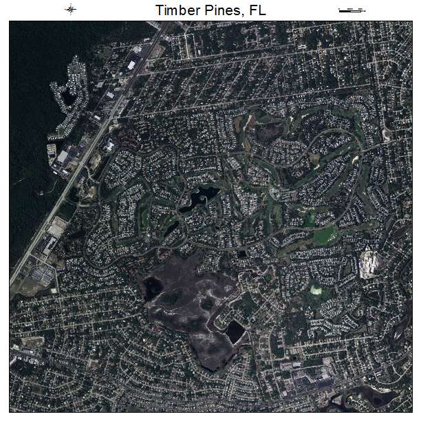 Timber Pines, FL air photo map