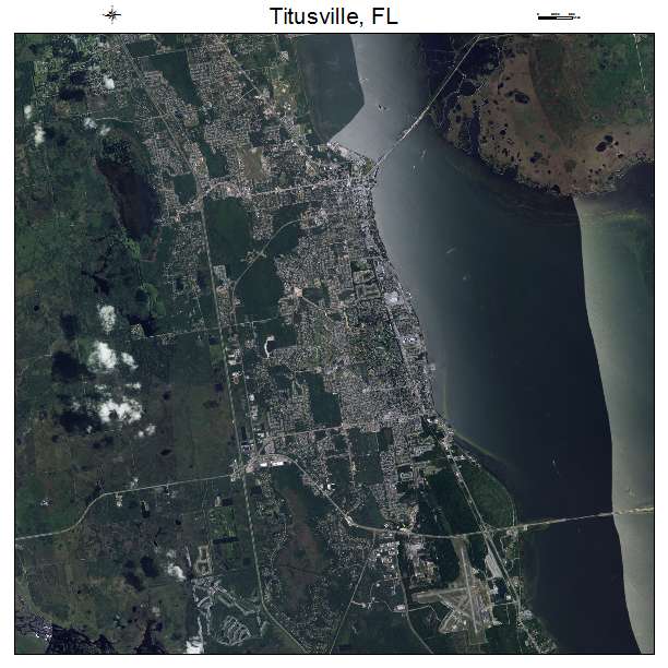 Titusville, FL air photo map