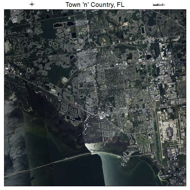 Town n Country, FL air photo map