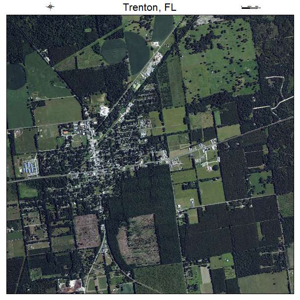 Trenton, FL air photo map