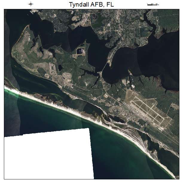 Tyndall AFB, FL air photo map