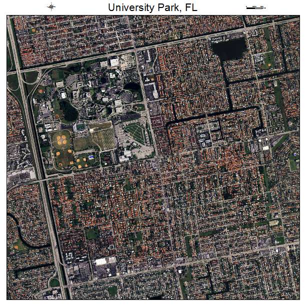 University Park, FL air photo map
