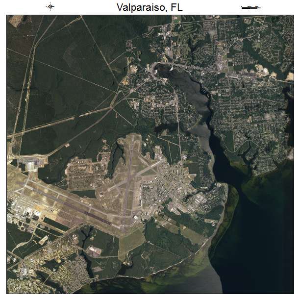 Valparaiso, FL air photo map