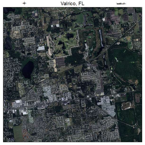Valrico, FL air photo map