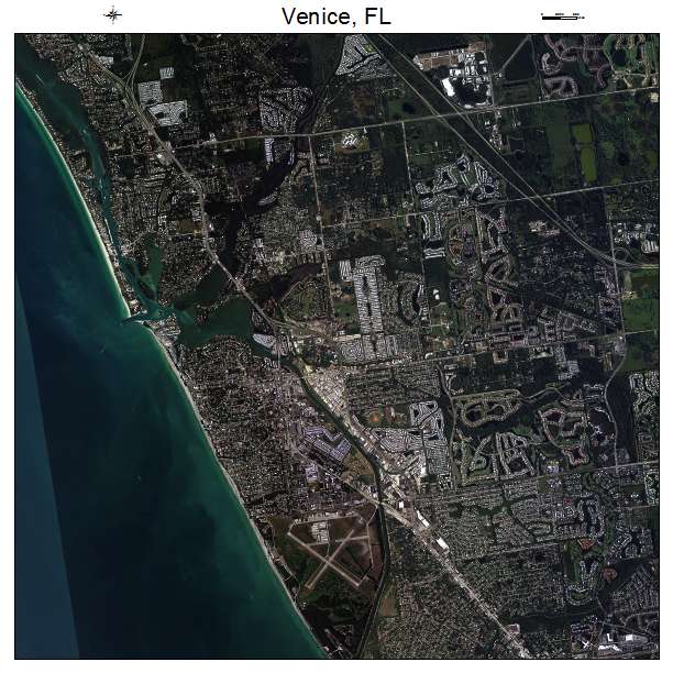 Venice, FL air photo map