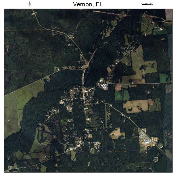 Vernon, FL air photo map