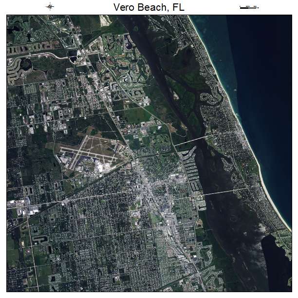 Vero Beach, FL air photo map